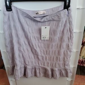 SO Women's Lavender Mini Skirt